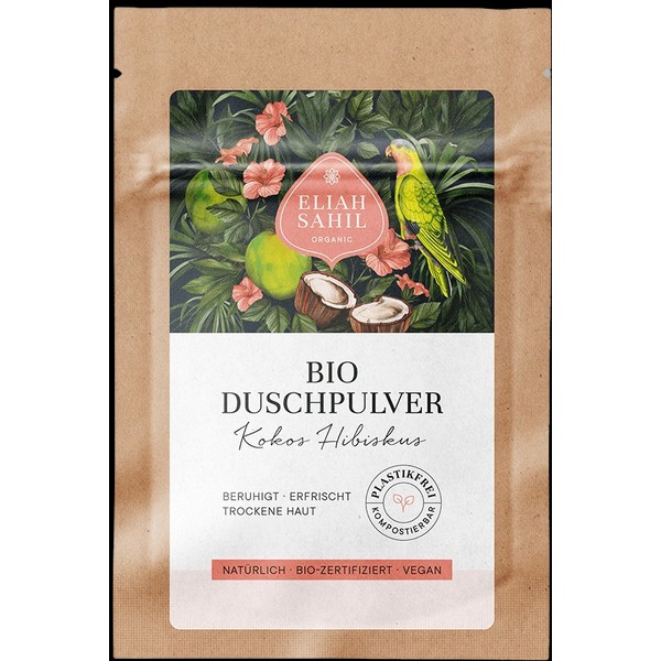 Eliah Sahil Organic Coconut Hibiscus Shower Powder, 15 g
