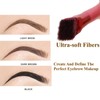Multi-Function Eyebrow Brush, Professional Eyebrow Brush, Square Angled Eyebrow Brush,