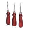 3pcs Leather Edger Sharp Professional Trimming Working Kit with Wooden