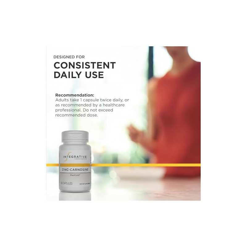 Integrative Therapeutics - Zinc-Carnosine - PepZin GI Brand - 60