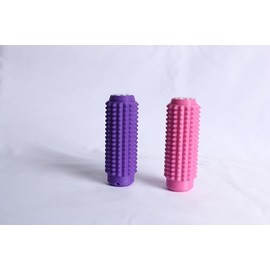 Little Ouchies Fidget, Pocket Mini Fidget Toy for Adults, 2pcs Spiky Grippie Stim Keychain for Anxiety Relief Positive(Purple + Pink)