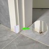 White Baseboard Corners Blocks Self Adhesive, Thickened Rubber Safety Corner