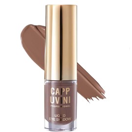 Highly Pigmented Brown Liquid Eyeshadow - Waterproof Matte Cream Shadow for Long-Lasting Goth Makeup Look - Smokey Nude Neutral Shade for Women