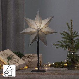 Christmas Star Illuminated Standing Window Star with Lighting Christmas Decoration Window Illuminated Floor Lamp Star Christmas Christmas Decoration Indoor Paper Star Illuminated Christmas Lamp