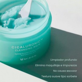 MIZON Bálsamo Desmaquillante Cicaluronic 80 ml - Limpiador Facial para skincare Coreano - Cleansing Balm con Centella Asiática y Ácido Hialurónico para Piel Sensible