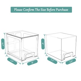 VEGEVIGI Disposable Face Towel Holder Intended For Face Towels XL, Facial Towel Storage Box Dispenser For Clean Towels For Bathroom