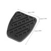 FELTECHELECTR 4pcs Rubber Clutch Pedal Pads Slip Brake Pedal Cover