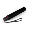 Knirps U.200 Ultra Light Duomatic Pocket Umbrella Black with Rose