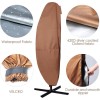 POYEE Umbrella Cover, 420D Waterproof Outdoor Patio Umbrella Cover Coffee