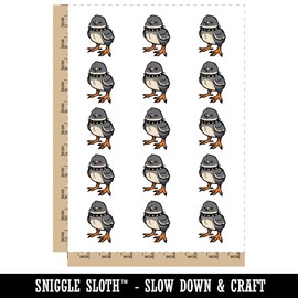 Goth Chick Emo Baby Chicken Temporary Tattoo Water Resistant Fake Body Art Set Collection - 15 2" Tattoos (1 Sheet)