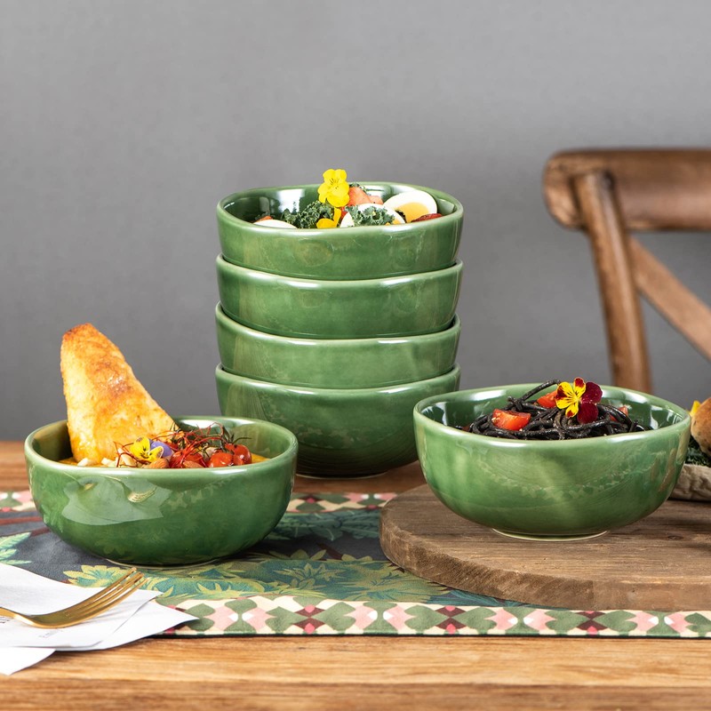 vicrays Ceramic Cereal Bowls Set - Porcelain 26 Ounce Soup