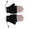 Heated Gloves Fingerless Full Finger Adjustable 3 Gear Black Hand
