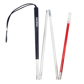 Europa Folding Aluminum Cane -4 Section - 40 inches