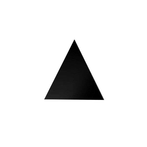 4 Pack 4" Triangle Black Acrylic Place Card for Wedding