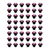 handmade 48 MINNIE MOUSE HEAD FACE PINK ENVELOPE SEALS LABELS STICKERS 1.2" ROUND