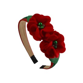 Enchanting Christmas Girls Satin Headband by Funny Girl Designs