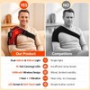 Cordless Red Light Therapy Shoulder Wrap with Vibration Massage, 90