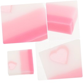 TOVINANNA Handmade Soap Bar Exfoliating Scrub Soap for Refreshing Skin Care for Bathing and Delicate Heart Design for