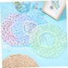 FOMIYES Sets Elastic Band Shower Caps for Women Bathing Cap