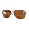 Bifocal Magnification Lens Sunglasses Mens Half Rim Aviator Reader (gold,