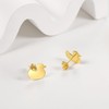 URONE Duck Stud Earrings 925 Sterling Silver Yellow Duck Earrings