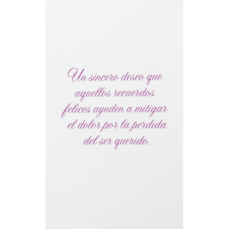 Con Nuestra Mas Profunda Simpatia - With Our Deepest Sympathy