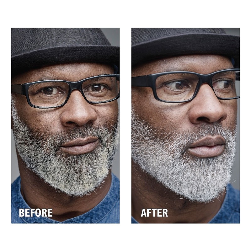 Godefroy Silver Fox Men's Silver And Gray Beard Brightener For