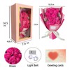 EIGHTOWN Roses Bouquet Artificial Flower - Preserved Red Rose Flowers