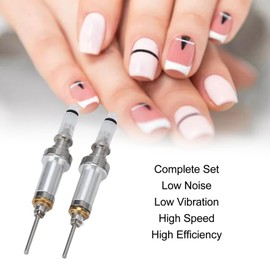 QANYEGN 2pcs Nail Drill Spindle, Nail Polisher Handle with Electronic Machine Bearing Handle, Nail Drill Handpiece Replacement for Manicure Pedicure