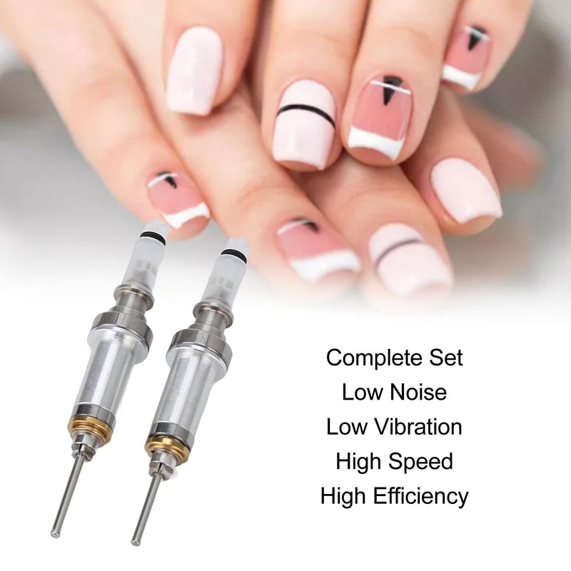 QANYEGN 2pcs Nail Drill Spindle, Nail Polisher Handle with Electronic
