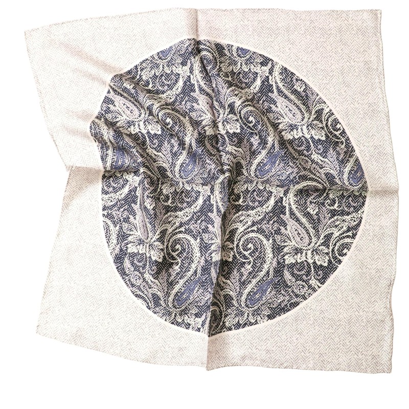 Prettystern Men's Lady Pure Silk Bandana Handrolled Silk Neckerchief Unisex