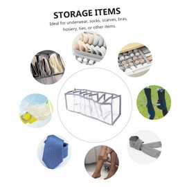 ABOOFAN 3 Pcs Storage Box Partition Box Drawers for Clothes Closet Drawers Clear Vanity Storage Organizer Storage Drawers Collapsible Storage Bins Dresser Drawer Multipurpose Tie Fabric