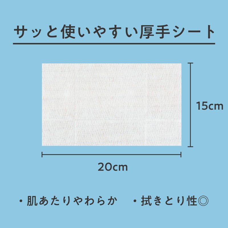 Kimochi Ice Cold Shower Sheet, Polar Bear Kimochi, 20 Pieces,