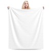 Yacik White Throw Blanket, Super Soft Cozy Warm Throw Blankets,
