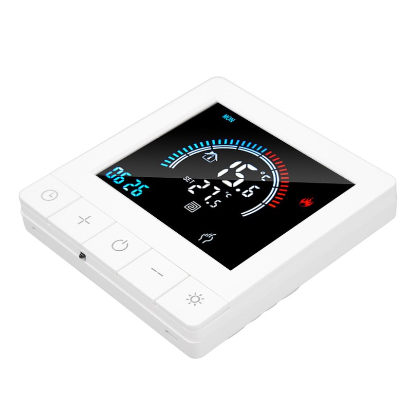 Floor Heating Thermostat LCD Display Touch Control Intelligent Timing Programmable