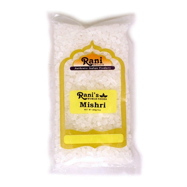 Rani Misri (Rock Candy Sugar Crystals) 7oz (200gm) ~ All Natural | Gluten Friendly | No Colors | Vegan | Indian Origin