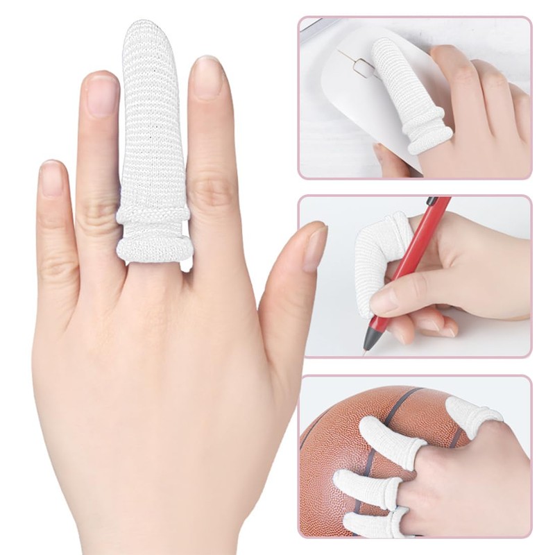 COYUN Pack of 20 Tubular Finger Guards, Breathable Finger Bob,