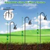 ANIDEER 48" Shepherds Hooks for Outdoor, Heavy Duty Garden Bird