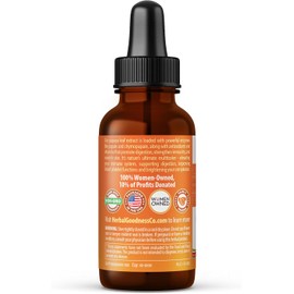 Zumo de extracto líquido de hojas de papaya, aumento de plaquetas de sangre natural, médula ósea, gota inmune, enzima digestiva – 100% orgánico no OMG verificado Kosher – Botella de vidrio de 1 oz – Fabricado en Estados Unidos por Herbal Goodness