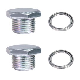 2PCS Rear Axle Housing Drain Plug Compatible with Toyota 4runner Sequoia Sienna Tacoma Tundra Fi Cruiser, Differential Drain Plug Fits GX450/470 RX300/330/350/350L RX450h/450hL