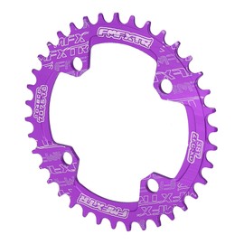 X AUTOHAUX 38 Teeth 104 mm 4 Holes Aluminium Alloy Bicycle Crankset Chainring Crankset Tooth Plate Purple