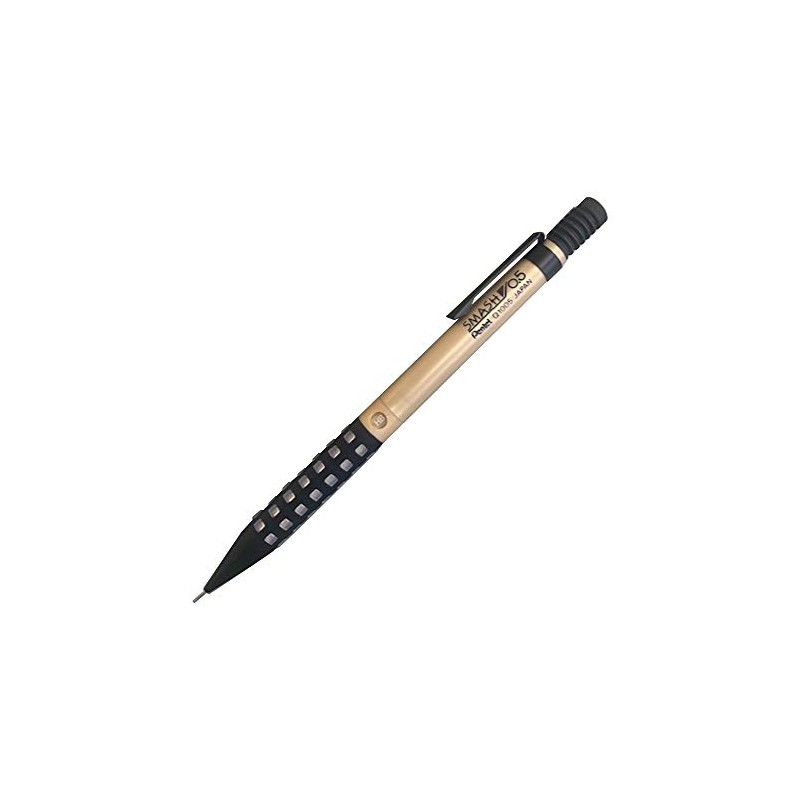 Kidera Shoji Pentel Mechanical Pencil Smash 0.5mm Gold Black [Clear