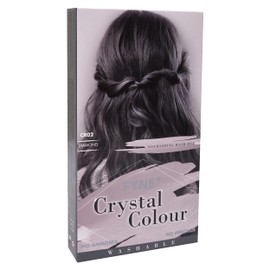 FYNE Crystal Colour - Semi Permanent Hair Colour (Grey (Dark) - Diamond) | Semi Permanent hair dye | Nice and Easy hair dye for Women | Built-in conditioner formula, healthier shiny hair