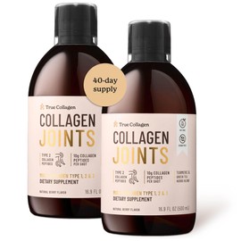 True Collagen - Collagen Joints 500 ml x 2 I 10g Collagen peptides per dose I MSM, Glucosamine, Chondroitin I 40-Day Supply