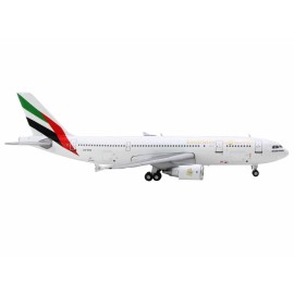 DCD Airbus A300-600R Commercial Aircraft 1/400 Diecast Model Airplane White Striped Tail Emirates Airlines (A6-EKC) Collection