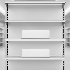 HOMSFOU 20pcs Partition Plate Transparent Shelf Separators Shelf Storage PVC Shelf Divider Cabinet Dividers Transparent Purse Shelf Dividers for Supermarket Adjustable Cupboard Plastic