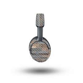 MightySkins Carbon Fiber Skin Compatible with Bose QuietComfort Ultra - Gray Wood | Protective, Durable Textured Carbon Fiber Finish | Easy to Apply, Remove, and Change Style