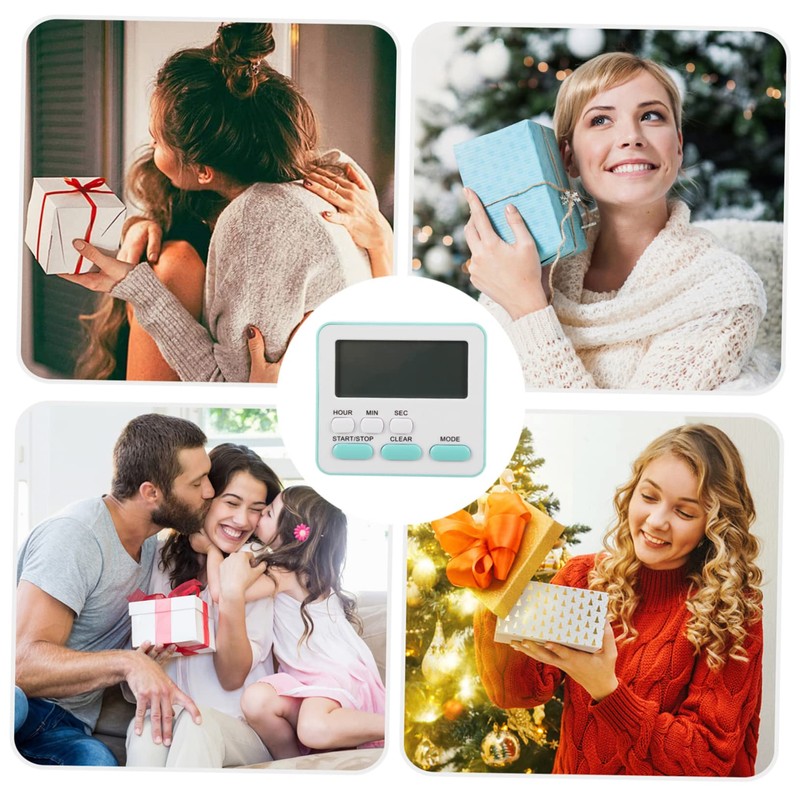 ABOOFAN Digital Kitchen Timer Silent Countdown Timer with LED Display