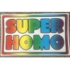 Prank Super Homo 3x5” Bumper Sticker Decal Gay Prank Rainbow