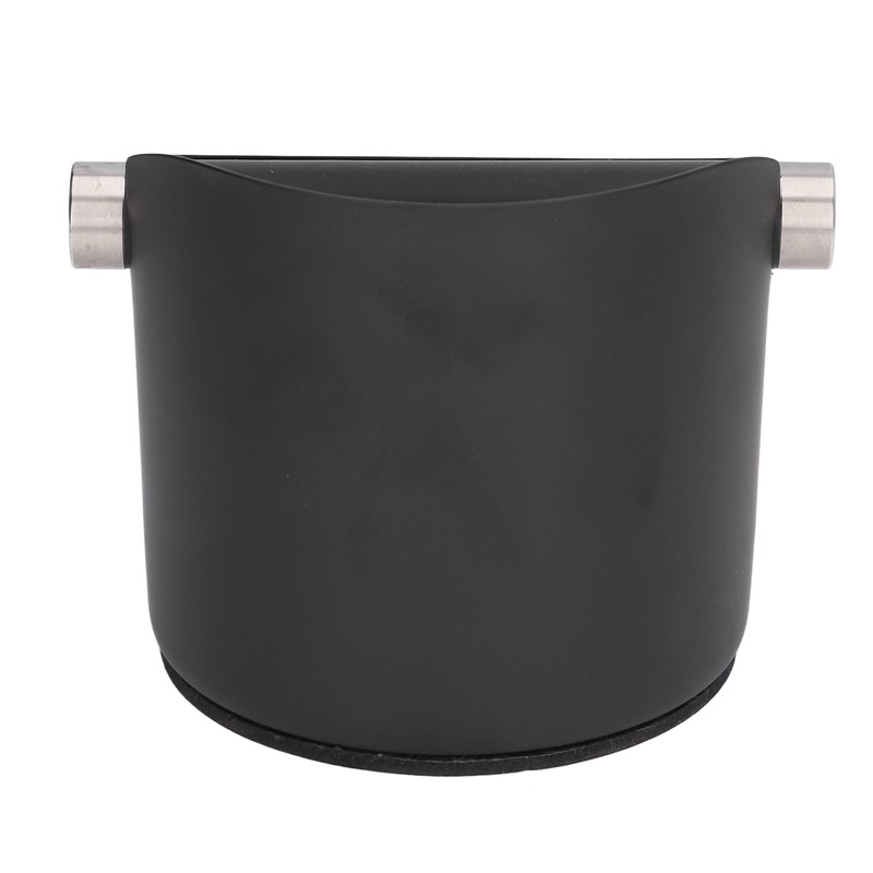 Coffee Grounds Bucket Stainless Steel Rubber Coffee Dump Bin for